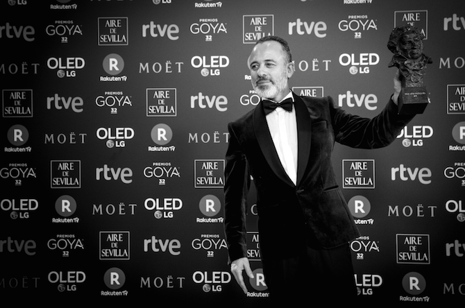 Javier Gutierrez en los Premios Goya 2018