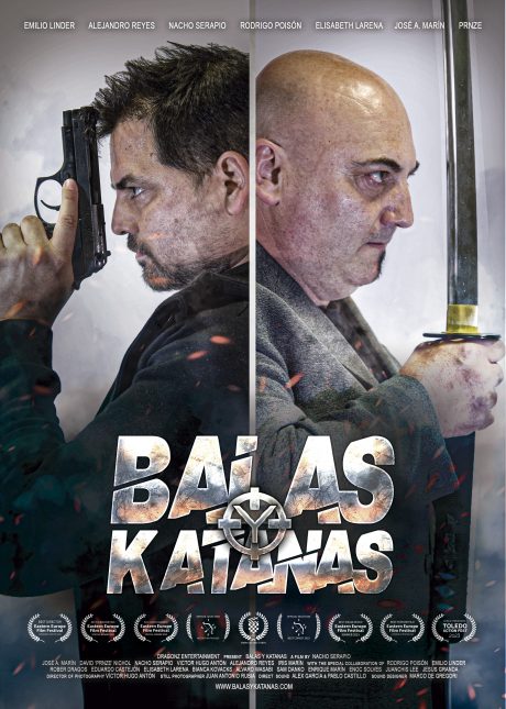 Cartel de Balas y katanas